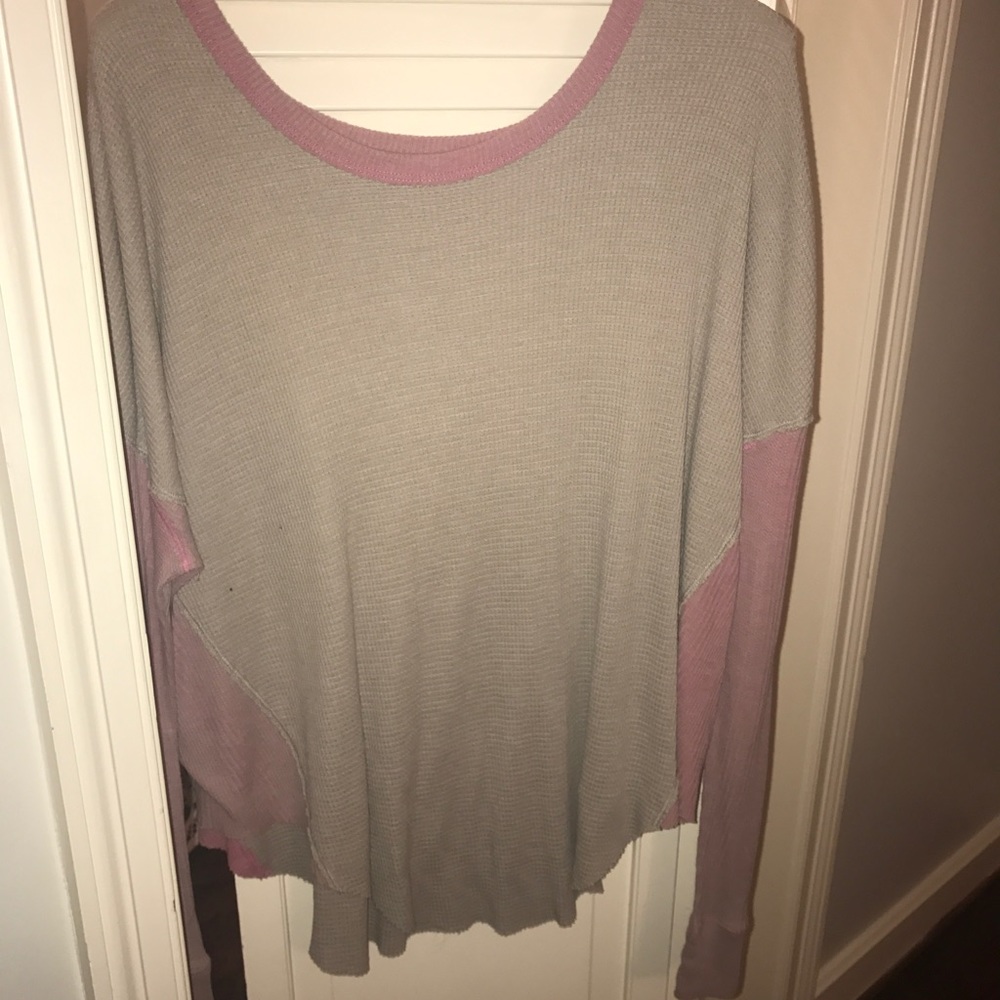Free people waffle shirt